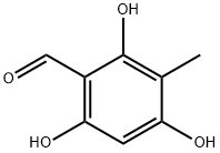 2,4,6-trihydroxy-3-methylbenzaldehyde 化学構造式