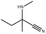 Butanenitrile, 2-methyl-2-(methylamino)- Struktur