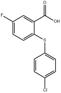2-[(4-chlorophenyl)sulfanyl]-5-fluorobenzoic acid Structure