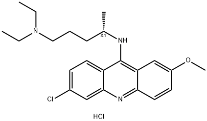 d-Atabrine dihydrochloride 化学構造式