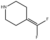 Piperidine, 4-(difluoromethylene)- Structure