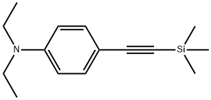 Benzenamine, N,N-diethyl-4-[2-(trimethylsilyl)ethynyl]- Structure