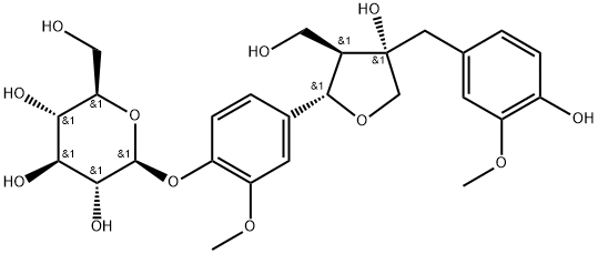 Olivil 4′-O-β-D-glucopyranoside Structure