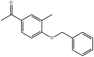 1-(4-(苄氧基)-3-甲基苯基)乙-1-酮,56443-69-7,结构式