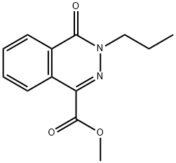 1-Phthalazinecarboxylic acid, 3,4-dihydro-4-oxo-3-propyl-, methyl ester 结构式