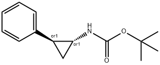 TERT-BUTYL ((1S,2R)-2-PHENYLCYCLOPROPYL)CARBAMATE,56700-75-5,结构式