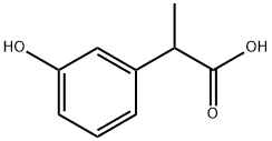 Benzeneacetic acid, 3-hydroxy-α-methyl- 化学構造式