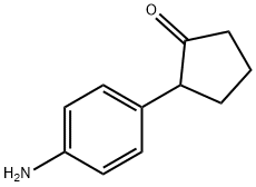 Cyclopentanone, 2-(4-aminophenyl)- Structure