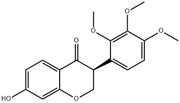 3'-O-甲基紫黄檀素 结构式