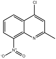 4-chloro-2-methyl-8-nitroquinoline 化学構造式