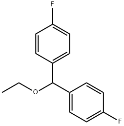 Benzene, 1,1'-(ethoxymethylene)bis[4-fluoro- 化学構造式