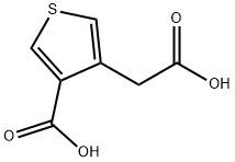 4-(carboxymethyl)thiophene-3-carboxylic acid Structure