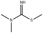 Carbamimidothioic acid, N,N-dimethyl-, methyl ester Struktur