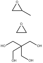 Oxirane, methyl-, polymer with oxirane, ether with 2,2-bis(hydroxymethyl)-1,3-propanediol (4:1) 化学構造式