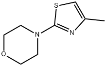 4-(4-甲基-1,3-噻唑-2-基)吗啉, 58350-40-6, 结构式