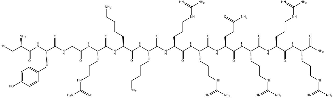 CYS-TAT(47-57), 583836-55-9, 结构式