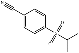 Benzonitrile, 4-[(1-methylethyl)sulfonyl]- Struktur