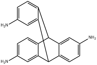 2,6,14-triaminotriptycene Struktur
