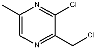 Pyrazine, 3-chloro-2-(chloromethyl)-5-methyl- 结构式