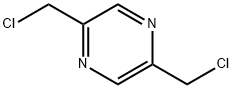 Pyrazine, 2,5-bis(chloromethyl)- Structure