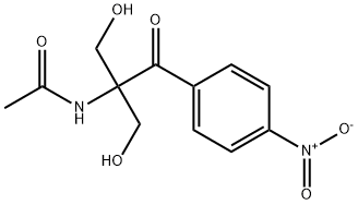 Acetamide, N-[1,1-bis(hydroxymethyl)-2-(4-nitrophenyl)-2-oxoethyl]- Structure