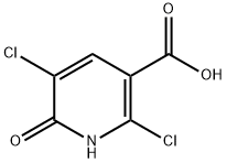 3-Pyridinecarboxylic acid, 2,5-dichloro-1,6-dihydro-6-oxo-,58584-93-3,结构式