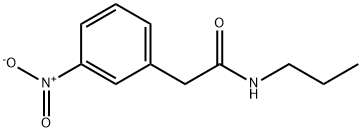 Benzeneacetamide, 3-nitro-N-propyl- Structure