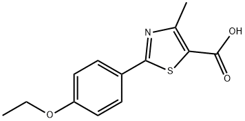 2-(4-乙氧基苯基)-4-甲基-1,3-噻唑-5-羧酸,58765-87-0,结构式