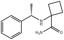 Cyclobutanecarboxamide, 1-[[(1S)-1-phenylethyl]amino]- 结构式