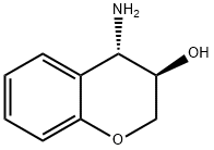 2H-1-Benzopyran-3-ol, 4-amino-3,4-dihydro-, trans- (9CI) Structure