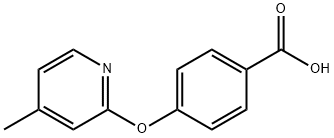 4-[(4-甲基吡啶-2-基)氧基]苯甲酸, 58835-87-3, 结构式