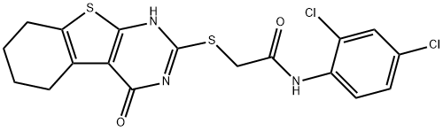 588676-71-5 N-(2,4-dichlorophenyl)-2-[(4-oxo-5,6,7,8-tetrahydro-3H-[1]benzothiolo[2,3-d]pyrimidin-2-yl)sulfanyl]acetamide