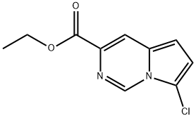 Pyrrolo[1,2-c]pyrimidine-3-carboxylic acid, 7-chloro-, ethyl ester Structure