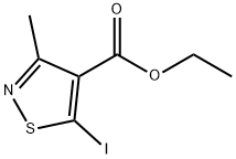 4-Isothiazolecarboxylic acid, 5-iodo-3-methyl-, ethyl ester Struktur