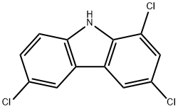 9H-Carbazole, 1,3,6-trichloro- Struktur