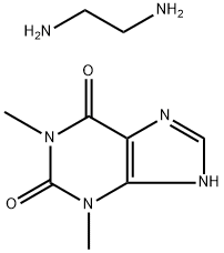 1,3-DIMETHYL-7H-PURINE-2,6-DIONE,ETHANE-1,2-DIAMINE,DIHYDRATE 结构式