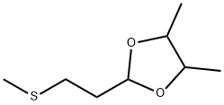 1,3-Dioxolane, 4,5-dimethyl-2-[2-(methylthio)ethyl]- 化学構造式