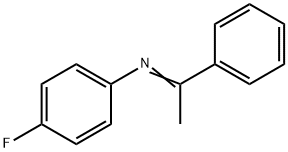 Benzenamine, 4-fluoro-N-(1-phenylethylidene)- Structure
