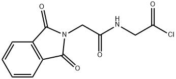 2-(2-(1,3-Dioxoisoindolin-2-yl)acetamido)acetyl chloride Struktur