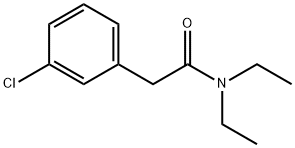 Benzeneacetamide, 3-chloro-N,N-diethyl- 化学構造式