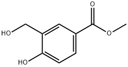 Benzoic acid, 4-hydroxy-3-(hydroxymethyl)-, methyl ester Struktur
