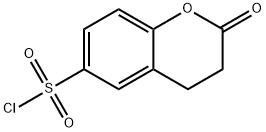 2H-1-Benzopyran-6-sulfonyl chloride, 3,4-dihydro-2-oxo- Struktur