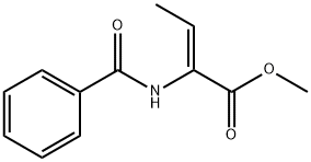 2-Butenoic acid, 2-(benzoylamino)-, methyl ester, (2Z)- Structure