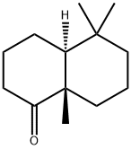 1(2H)-Naphthalenone, octahydro-5,5,8a-trimethyl-, (4aS,8aS)- Structure