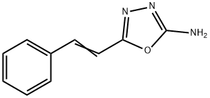1,3,4-Oxadiazol-2-amine, 5-(2-phenylethenyl)-,60135-70-8,结构式