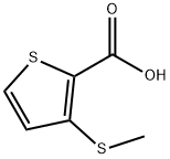 2-Thiophenecarboxylic acid, 3-(methylthio)-,60166-80-5,结构式