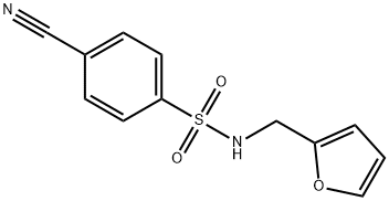 4-氰基-N-(呋喃-2-基甲基)苯-1-磺酰胺, 603999-00-4, 结构式