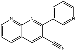 1,8-Naphthyridine-3-carbonitrile, 2-(3-pyridinyl)-,60467-69-8,结构式