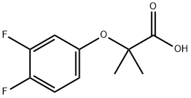 Propanoic acid, 2-(3,4-difluorophenoxy)-2-methyl- 结构式