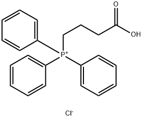 Phosphonium, (3-carboxypropyl)triphenyl-, chloride (1:1) Struktur